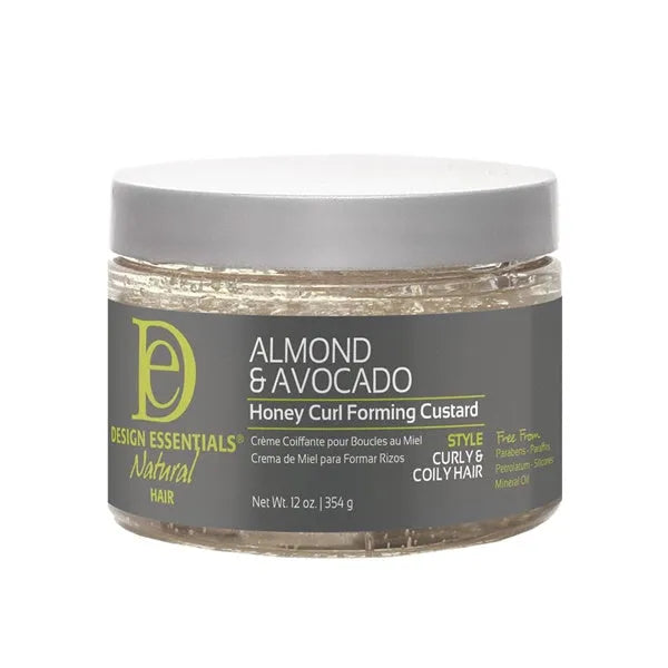 Design Essentials Natural Almond & Avocado Curling Custard 12oz