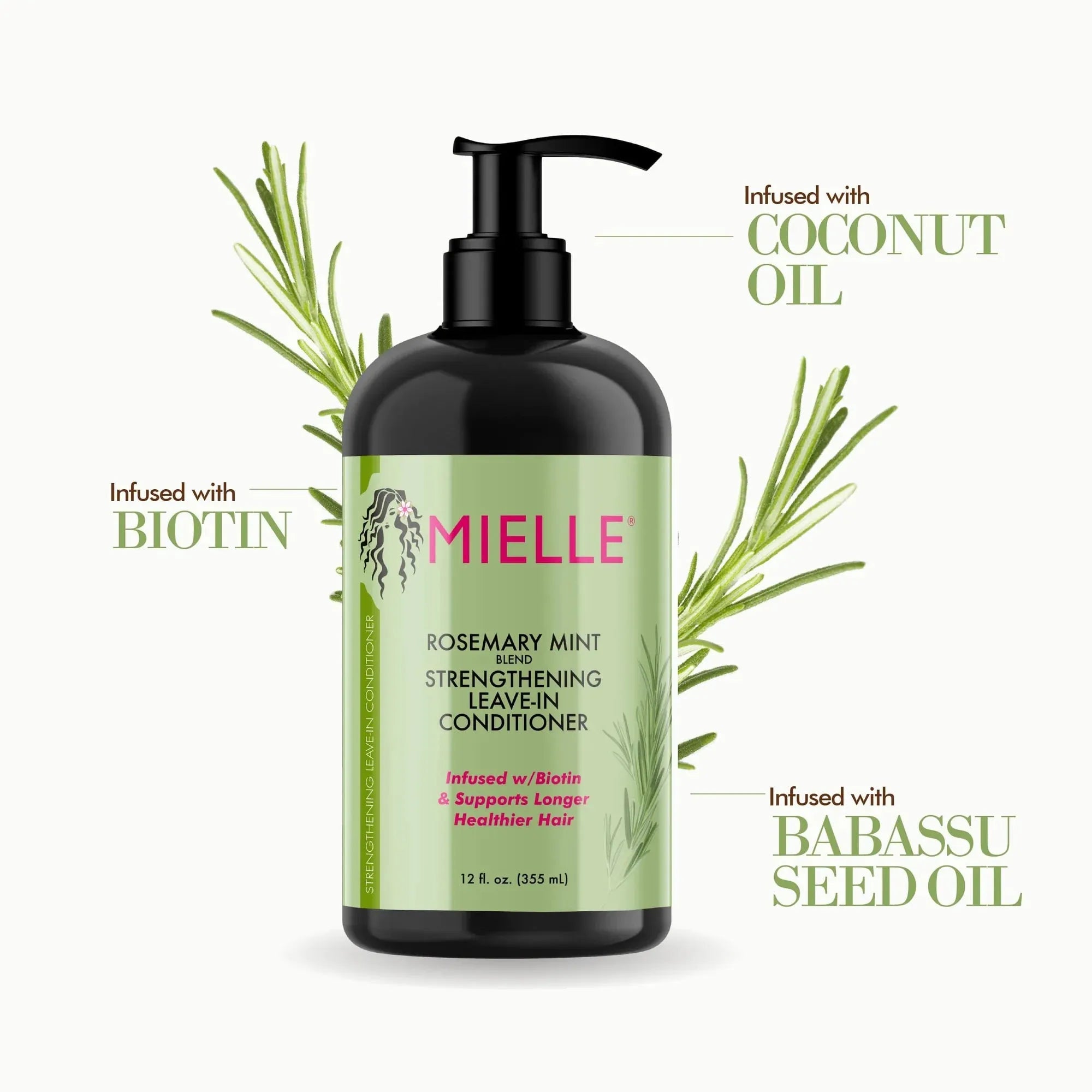 Mielle Rosemary Mint Strengthening Leave-In Conditioner 12oz