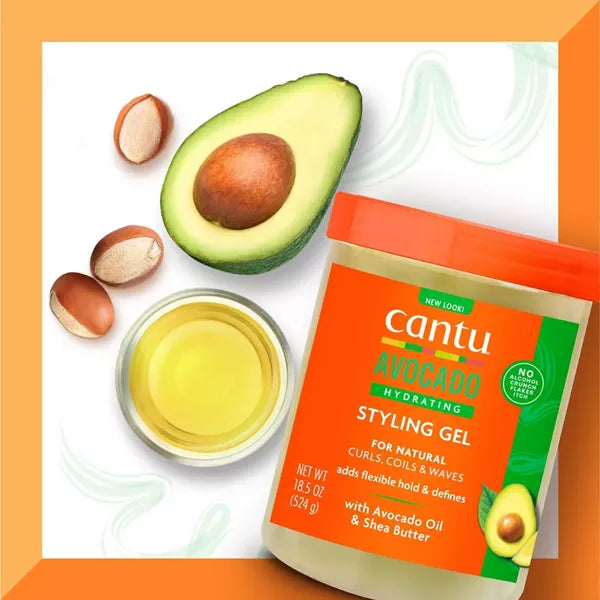 Cantu Avocado Hydrating Gel - Flexible Hold - 18.5oz