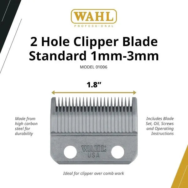 WAHL 2 Hole Clipper Blade 1mm - 3mm - #1006 - Beauty Depot Direct