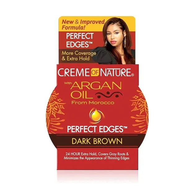 Creme of Nature Argan Oil Perfect Edges 2.25oz - Dark Brown