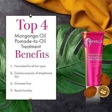 Mielle Mongongo Oil Pomade to Oil Treatment 4oz