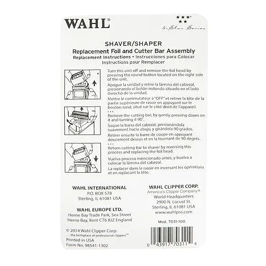 WAHL 5 Star Shaver Replacement Foil & Blade #7031-100 - Beauty Depot Direct