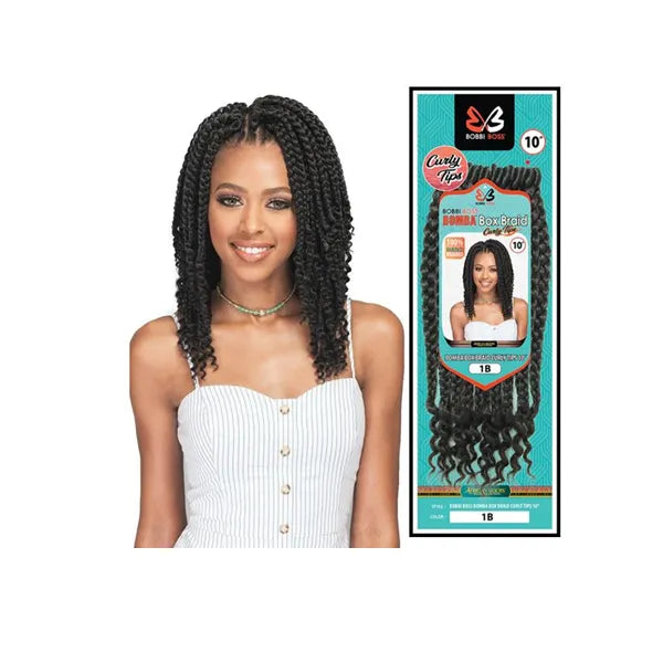 Bobbi Boss Bomba Box Braid Curly Tips 10"