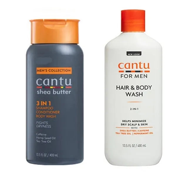 Cantu Men's 3-In-1 Shampoo Conditioner Body Wash 13.5oz - Beauty Depot Direct